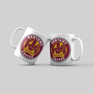 Bradford City Mug - BCAFC Gift - Bantams Coffee - White 11oz Ceramic Bradford Mug