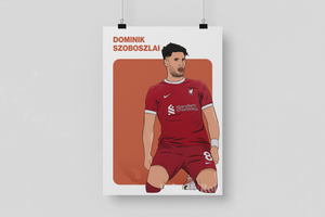 Dominik Szoboszlai Wall Art- Liverpool FC Print - Football Poster