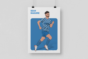 Sean Maguire Print - Carlisle United Wall Art -Football Poster