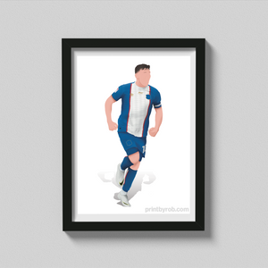 Charlie Wyke Poster - Charlie Wyke Print - Carlisle United Wall Art - Football Print - Print By Rob