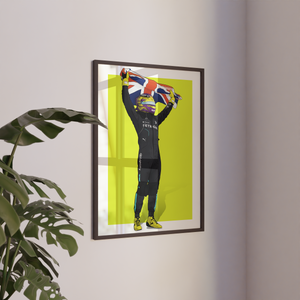 Lewis Hamilton Print - Mercedes F1 Poster - Silverstone - British Grand Prix 2024 - Lewis Hamilton Poster