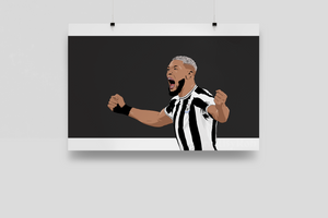 Joelinton Print Newcastle United Wall Art Football Poster