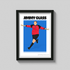 Jimmy Glass Poster - Carlisle United Print - Carlisle Utd Wall Art