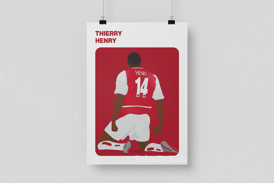 Poster Print of Thierry Henry (Arsenal). Chelsea 1: 0 Arsenal