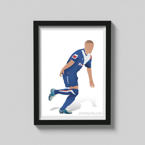 Simon Hackney Wall Art - Carlisle United Poster - Carlisle Utd Print