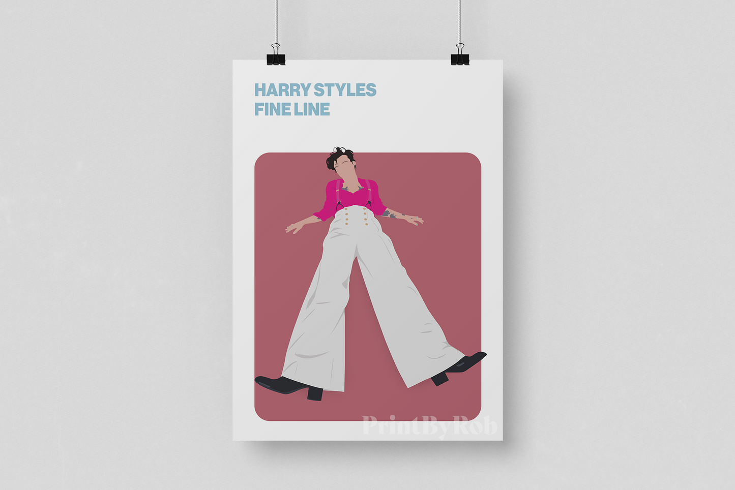 Harry Styles Print - Fine Line Album Cover Poster – Print By Rob