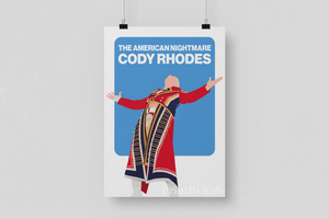 Cody Rhodes Poster - WWE Print - American Nightmare Wall Art