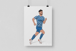 Sean Maguire Print - Carlisle United Wall Art -Football Poster