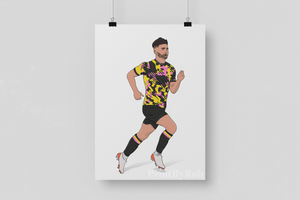 Sean Maguire Print - Carlisle United Wall Art -Football Poster