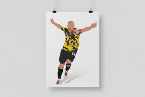 Joe Garner Fruit Salad Print - Carlisle United 2023/24 Away Kit Poster