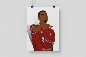 Ryan Gravenberch Poster - Liverpool FC Print