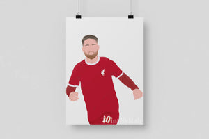 Alexis Mac Allister Poster - Liverpool FC Wall Art - Football Print