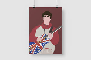 Noel Gallagher Oasis Wall Art - Maine Road Poster Print