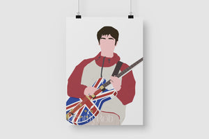 Noel Gallagher Oasis Wall Art - Maine Road Poster Print