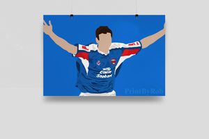 Michael Bridges Poster - Carlisle United Print Print By Rob 