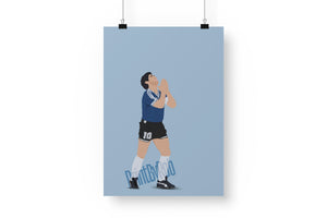 Diego Maradona Wall Art - Argentina Poster Print By Rob 