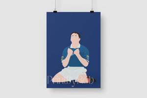 Ally McCoist Wall Art - Rangers FC Print - Scottish Football Poster Print By Rob Blue A3 - 11.7 x 16.5 