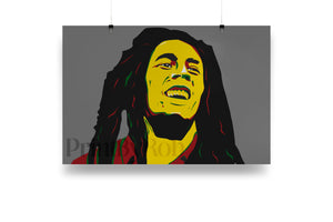 Bob Marley Wall Art Music Poster Print