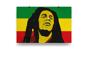 Bob Marley Wall Art Music Poster Print