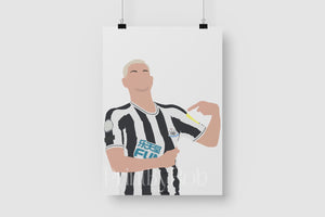 Bruno Guimarães Wall Art Newcastle United Poster Football Print Print By Rob White A3 - 11.7 x 16.5 