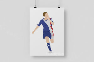 Chris Lumsdon Print - Carlisle United Poster Print By Rob White A4 